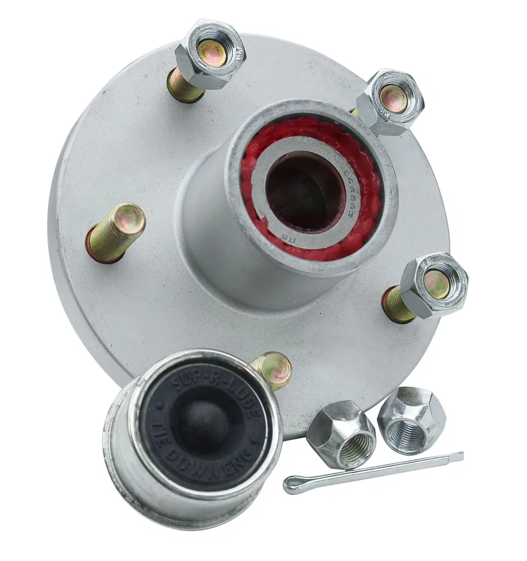 81049 – DEXTR MARINE Trailer Brake Hub Assembly, Hub And Bearing Assembly Fits Super Lube Hub 5 Bolt Mount 1750 Pound...